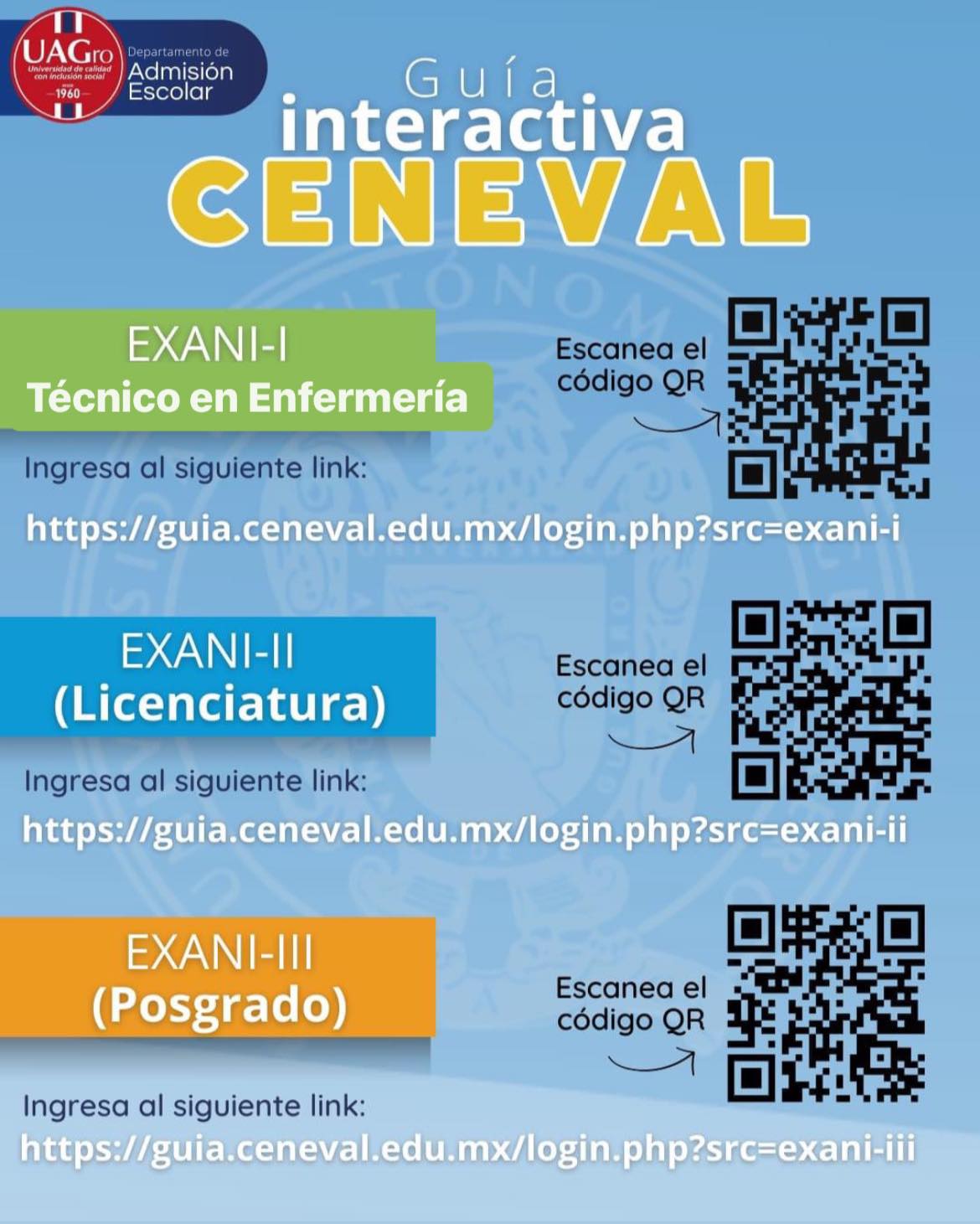 Descarga la guía interactiva CENEVAL